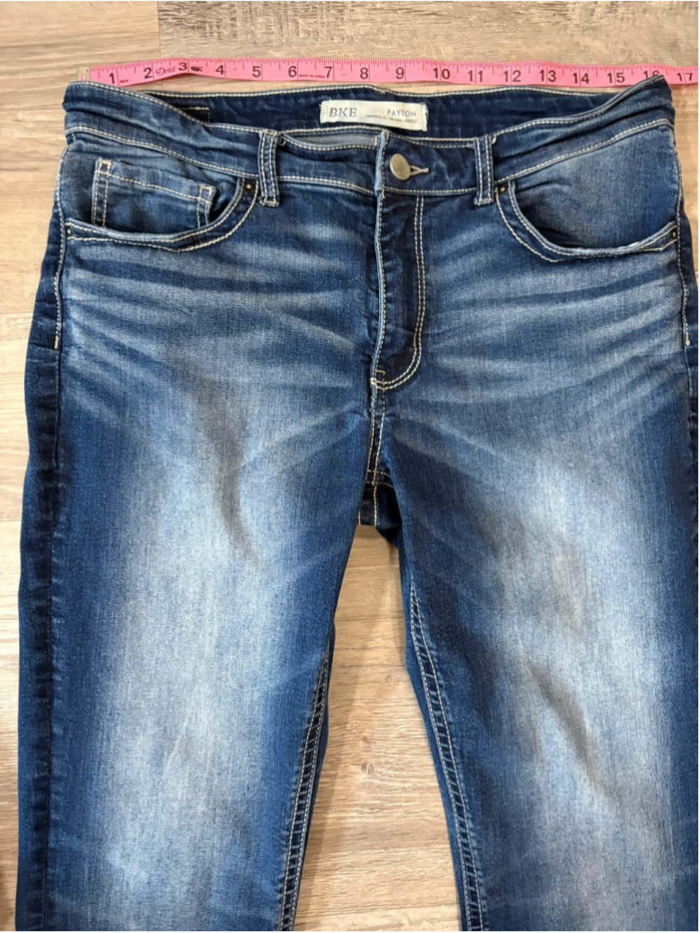 BKE Payton Bootcut Jeans Women's 31x31.5 Universal Fit Mid Rise Blue Stretch - Picture 6 of 9